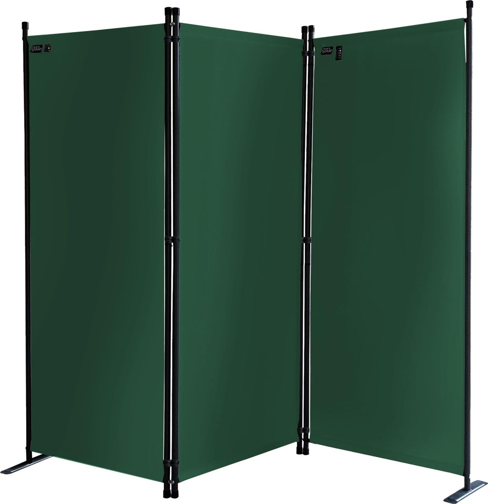 Paravent 3 Teilig 170 x 165 cm Grün - Garten & Balkon Produktbild 