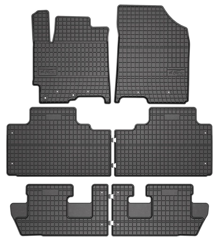 Gummi-Fußmatten für JAC JS8 Pro 2024- (SUV) – Schwarz, Produktbild 