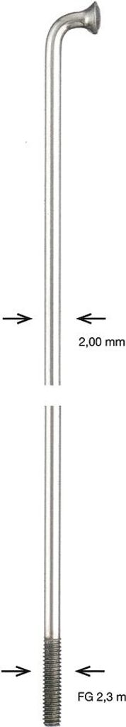 Alpina Speichen Zink 2X296Mm