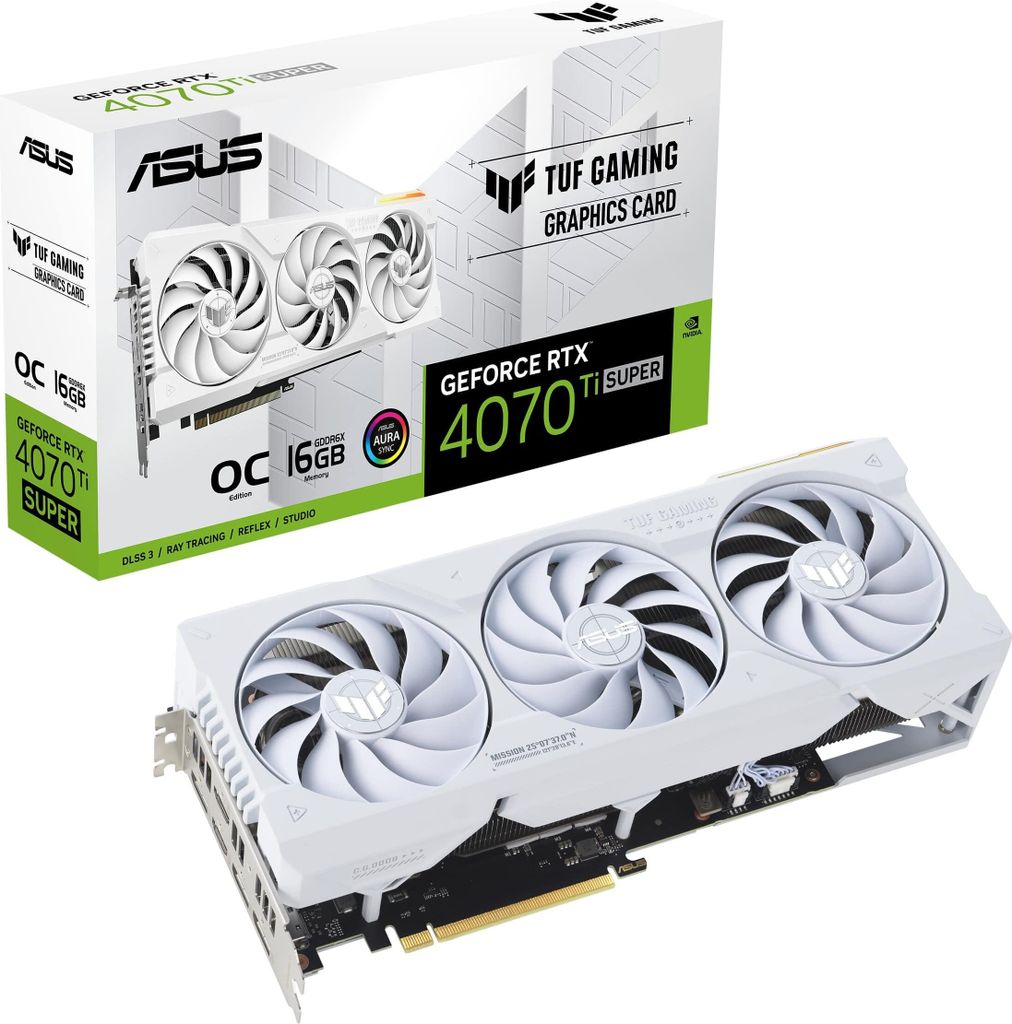 ASUS TUF Gaming TUF-RTX4070TIS-O16G-WHITE-GAMING NVIDIA Produktbild 13