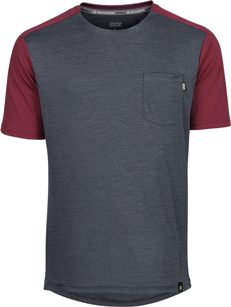 IXS Sports Division iXS Flow X Short Sleeve Kids Jersey KS Black/Raisin - atm...