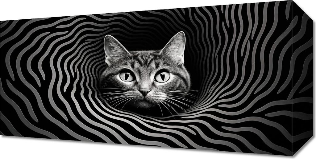 Bild 40x20cm Hypnotisierender Katzenblick