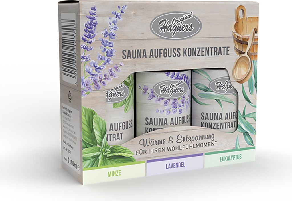 Original Hagners Sauna Aufguss Konzentrat Set 3x50 ml Produktbild 