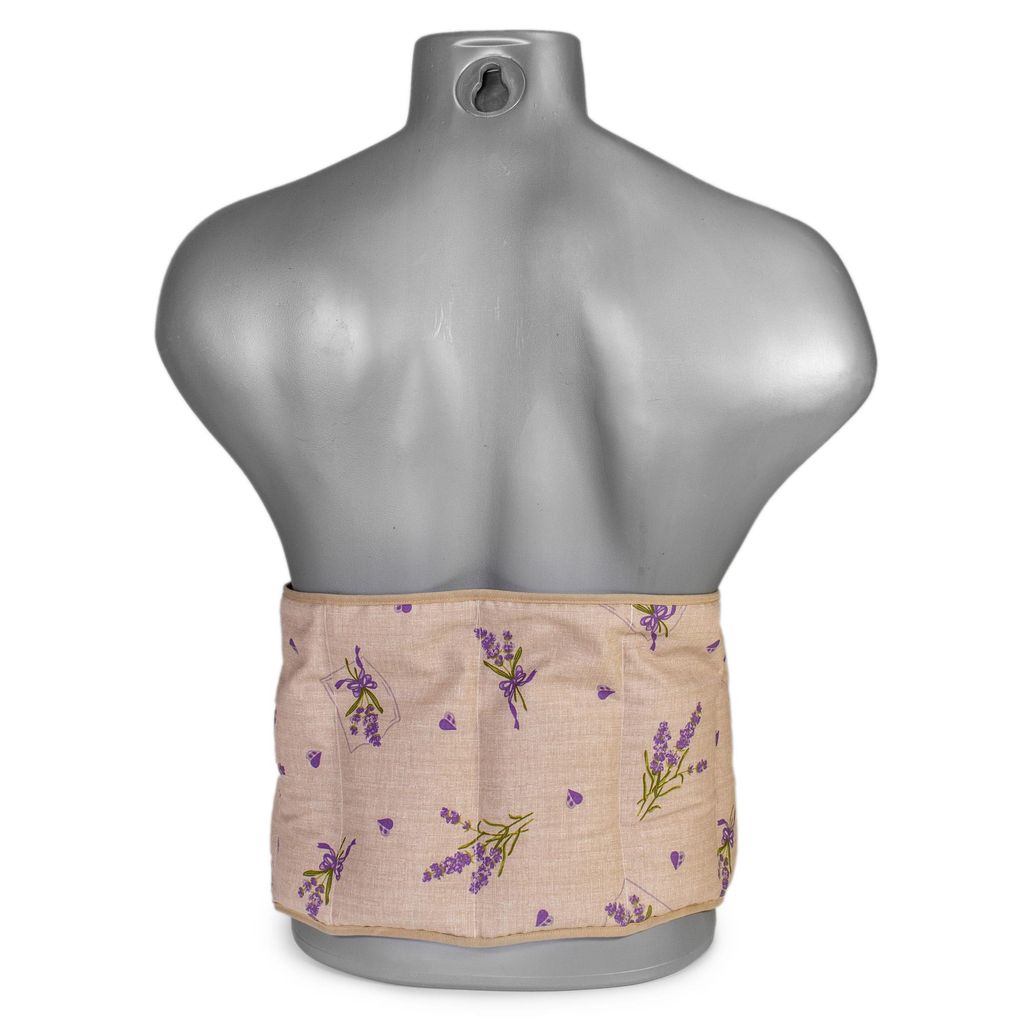 Wärme Körnerkissen - Großes Wärmekissen - Gürtel mit Klettverschluss für Rücken - Lenden. Rückenkissen - ca. 135cm lang - 7-Kammer - Landha...