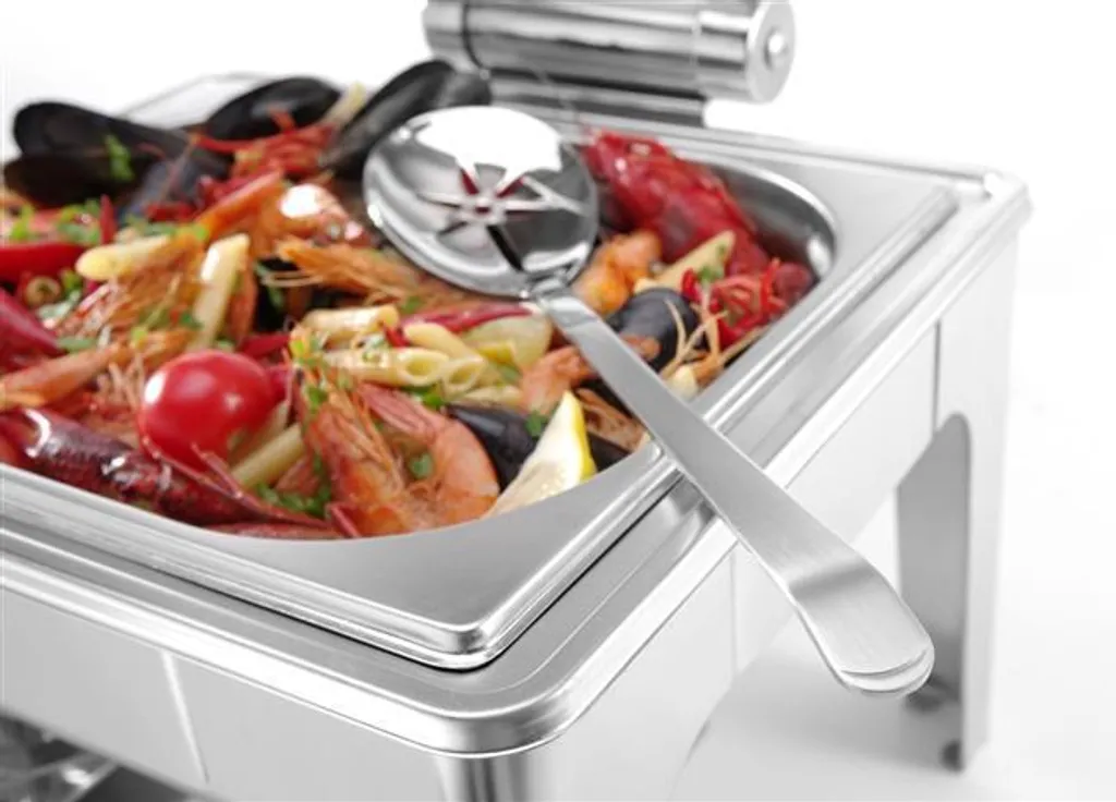 Chafing Dish Professionnel pour Buffet - Réchaud GN 1/2 Inox 4L - 10