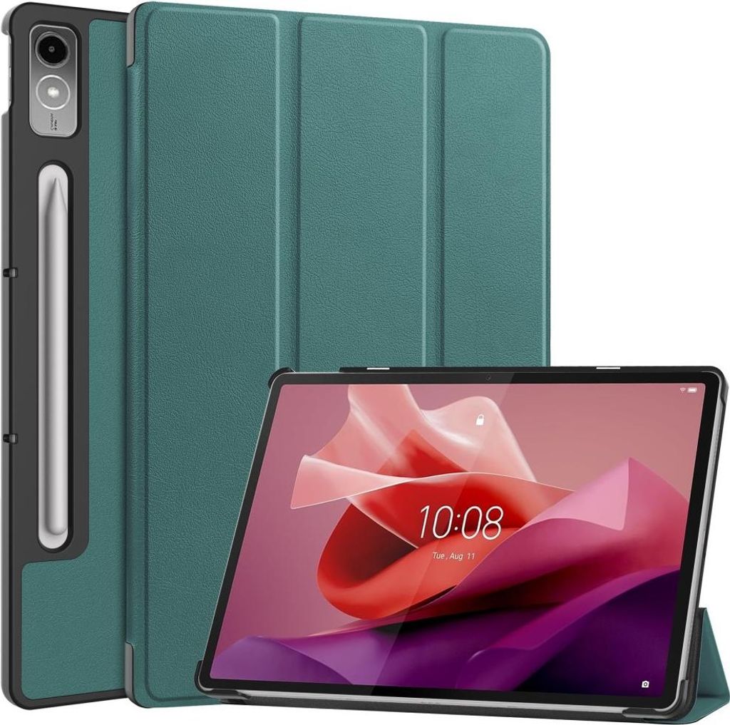 Lenovo Tab P12 Hülle - Tri-Fold Ständer Klapphülle mit Produktbild 