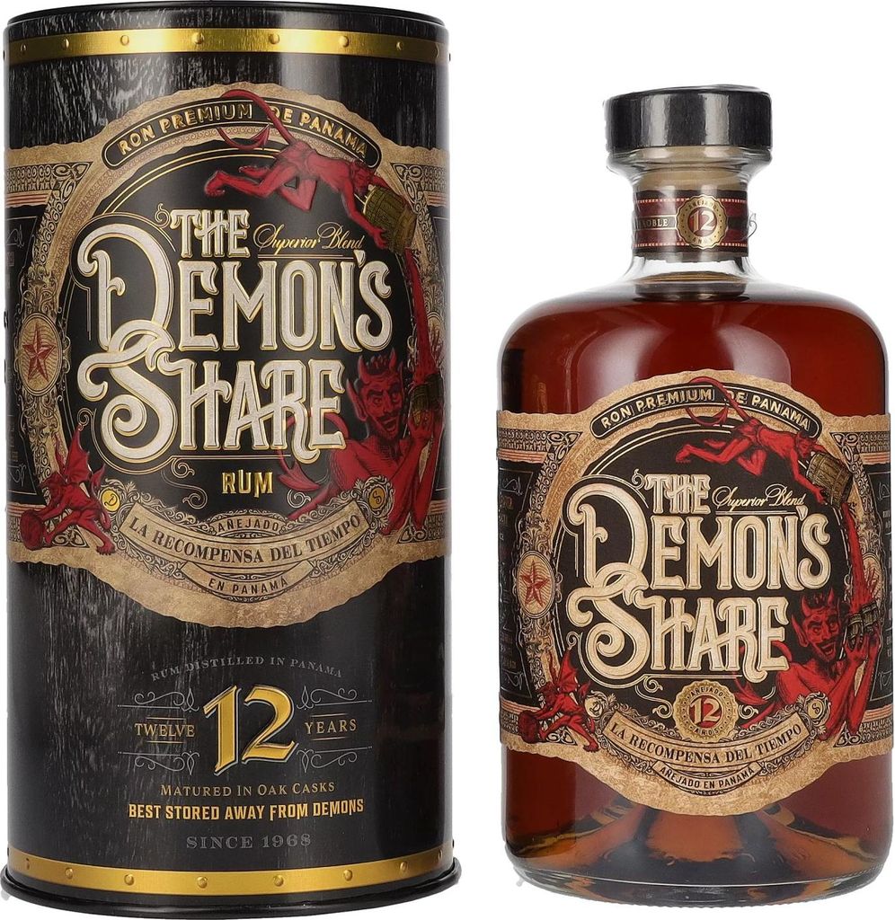 The Demon's Share Superior Blend Rum 12 Years Old 41% Vol. Image du produit 