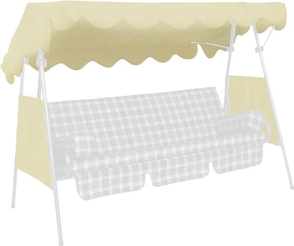 Toit de rechange pour balancelle 3 personnes en Swingtex ivoire 200cm