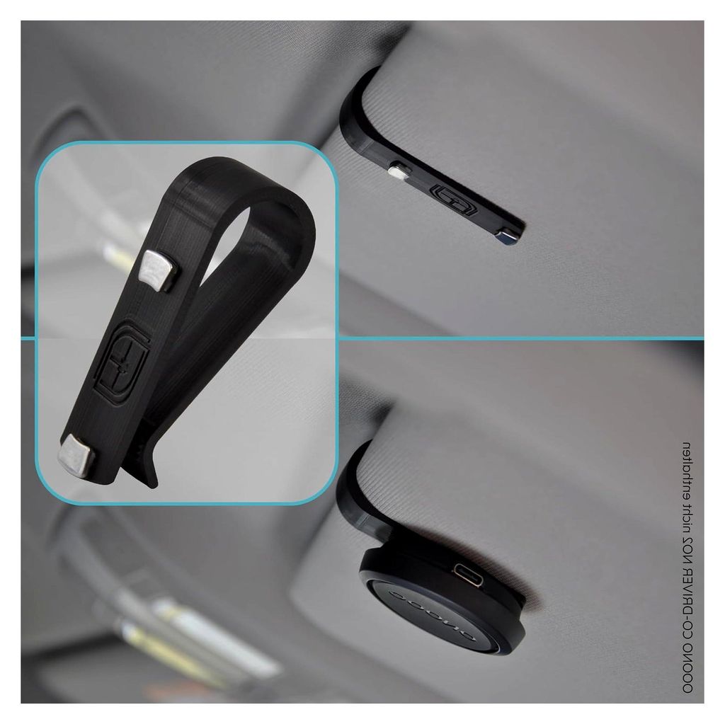 Halterung für Sonnenblende geeignet für OOONO Co-Driver NO2 KFZ Auto Magnethalterung Zubehör