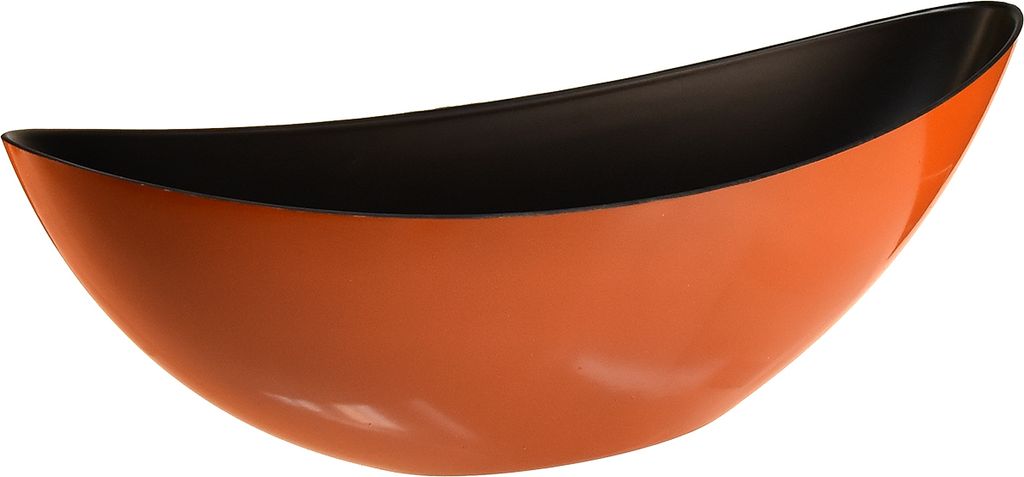 Orange Schiffchen Dekoschale 39 cm - Modernes Design, Vielseitig für Dekoration & Bepflanzung - 2er Set, 2 Stück
