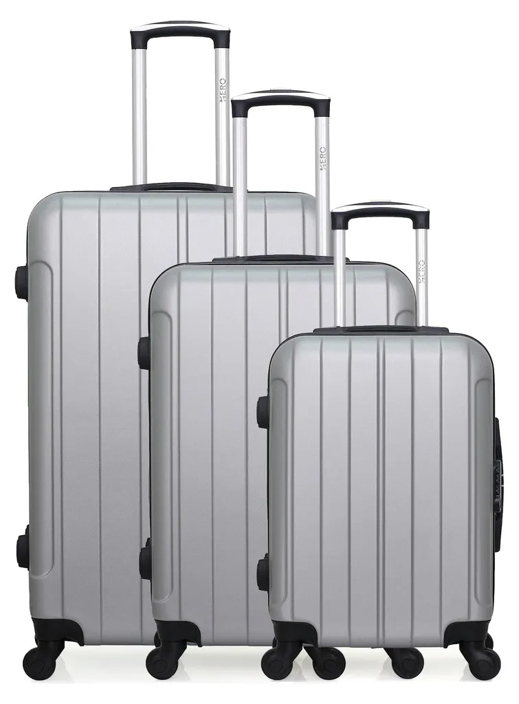 Set de 3 valises rigides FOGO incassables pour protéger vos bagages