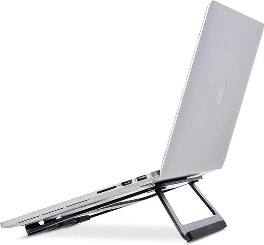 Support pour ordinateur portable en bois de hêtre pliable et ajustable