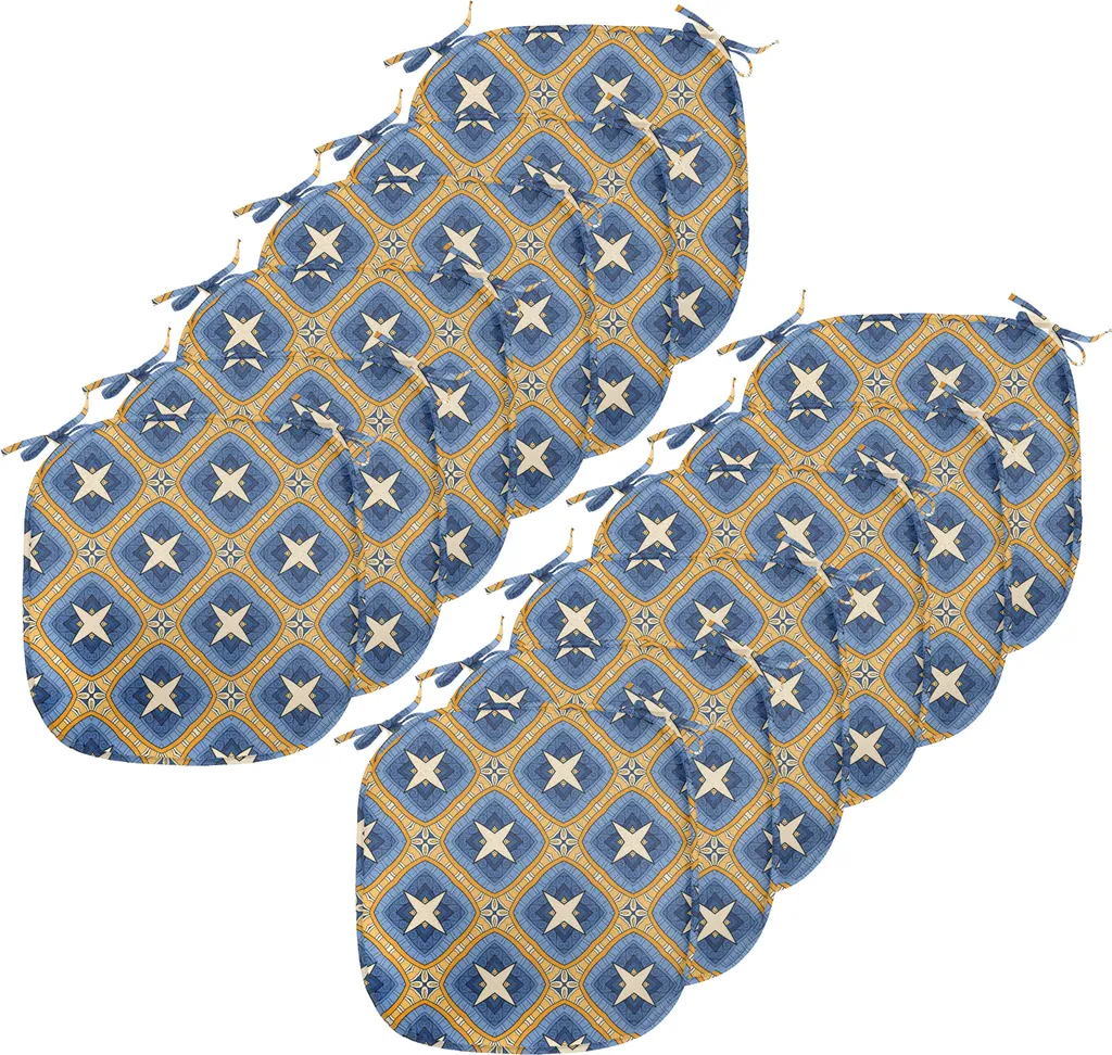 Offerta Pack 12 Rivestimenti Sedie ABAKUHAUS Giallo Persiano 40x40