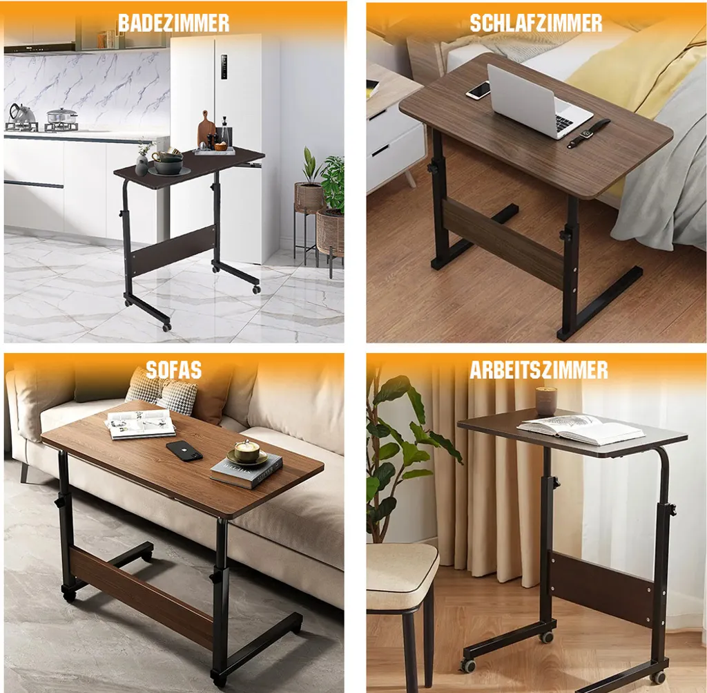 Table pour ordinateur de bureau réglable avec support de notebook - 13