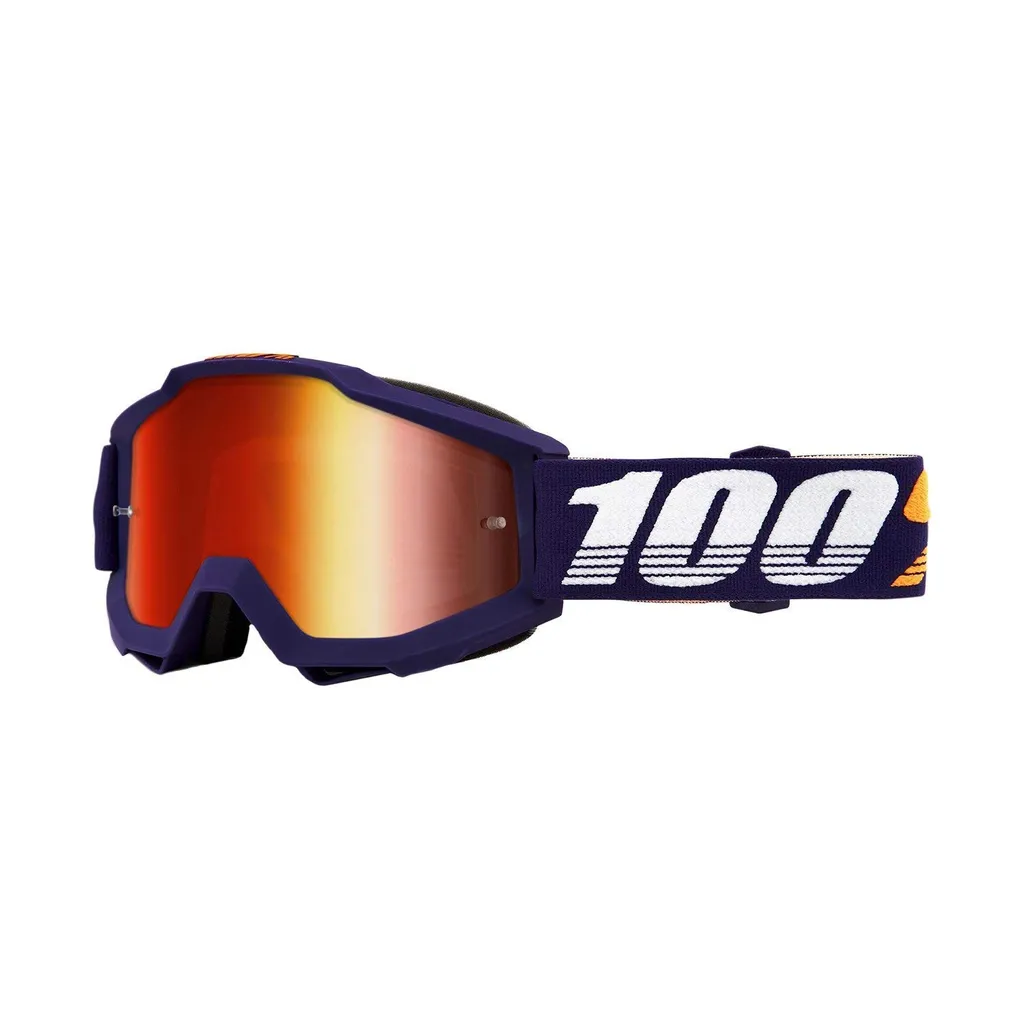 Lunettes 100% Accuri Grib Rouge écran miroir traité anti-brouillard