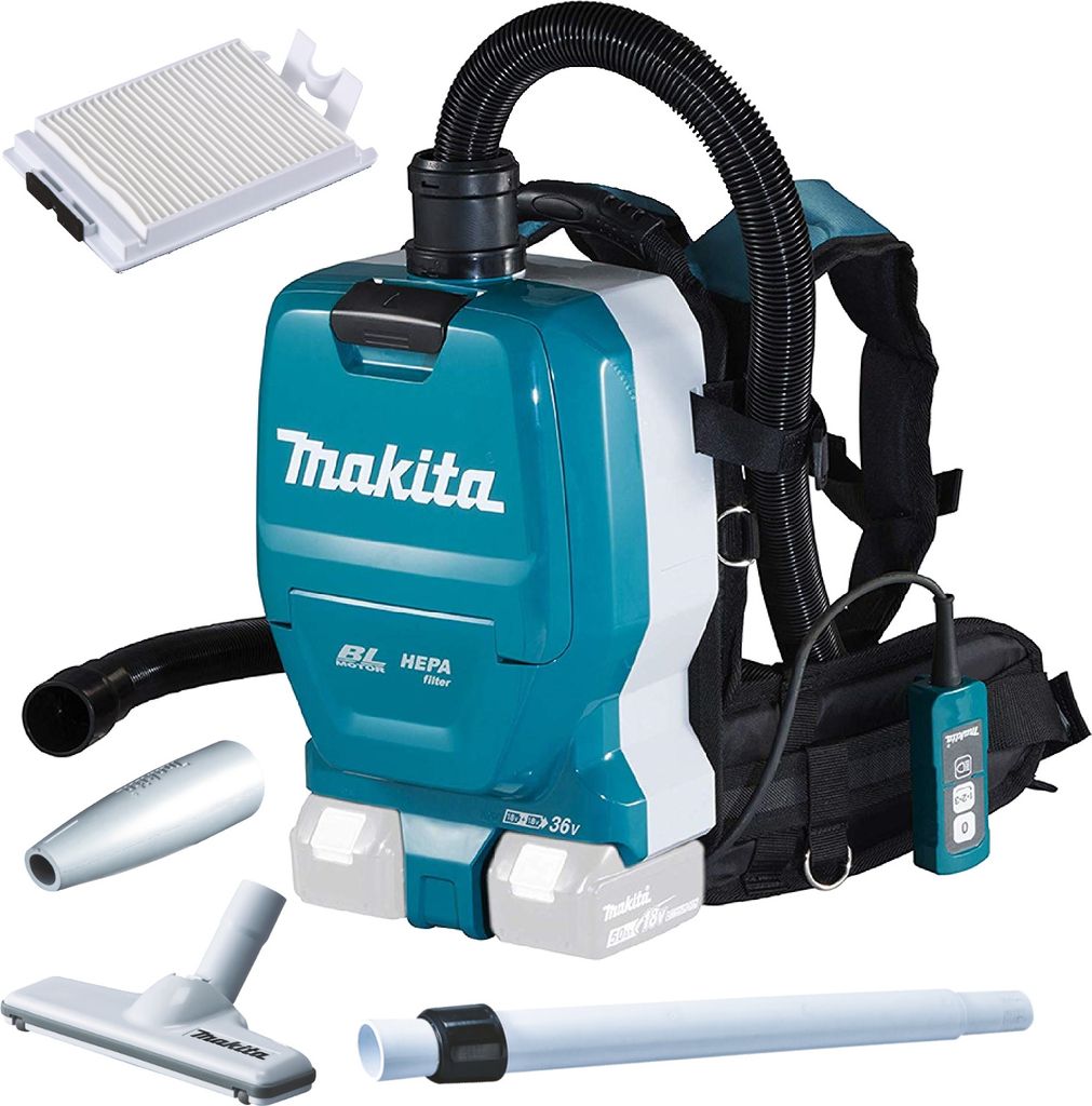 Makita Akku-Rucksackstaubsauger DVC261ZX15 Produktbild 