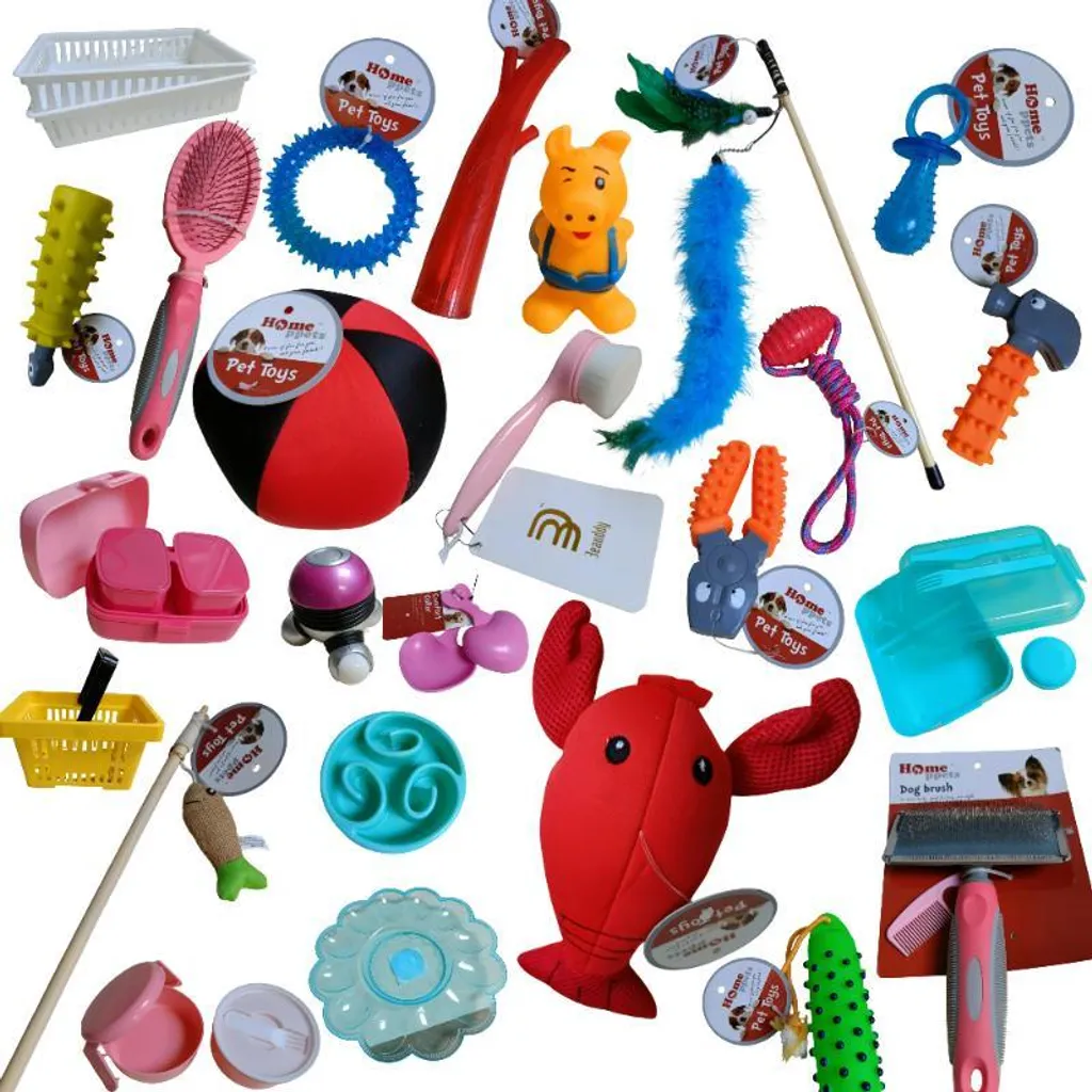 Set de 60+ Accessoires Animaux : Jouets, Bouteilles et Récipients