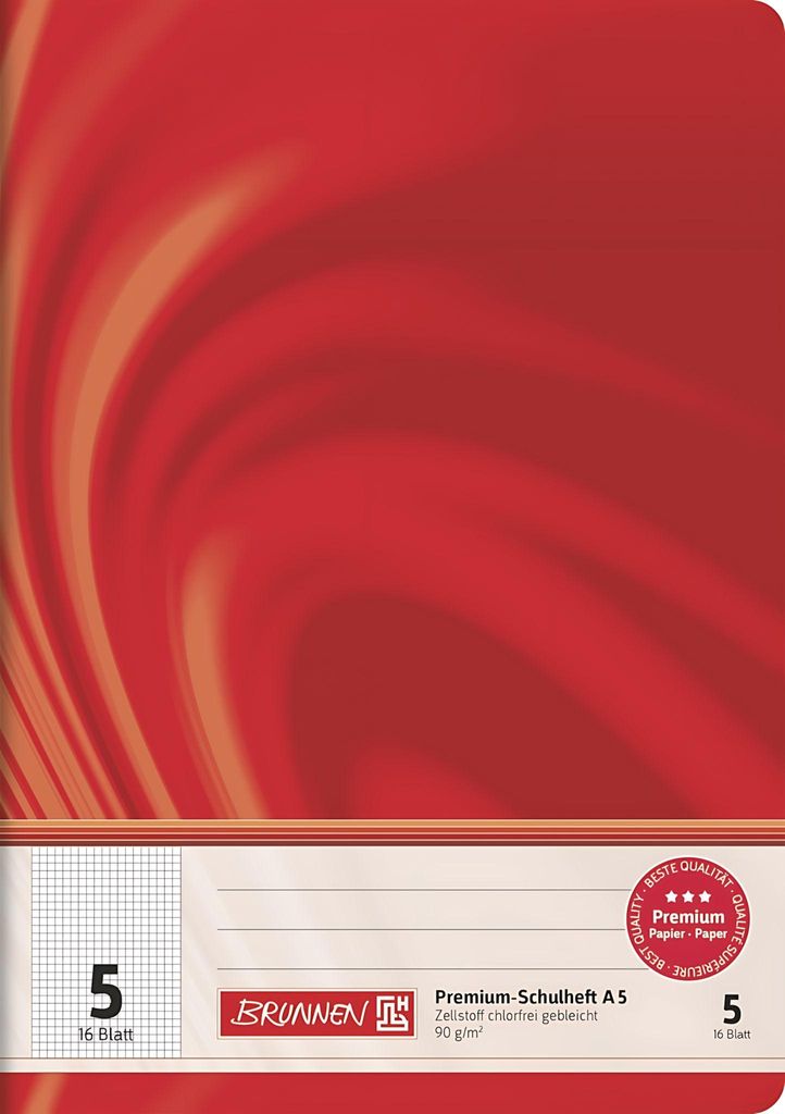 BRUNNEN 104570502 Cahier d'écolier Vivendi A5 quadrillé 5 Image du produit 