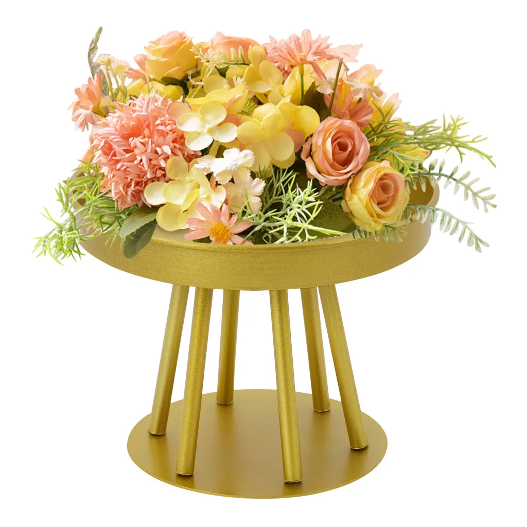 Support de Fleurs Central de Table Rond 20x15cm pour Centre de Mariage