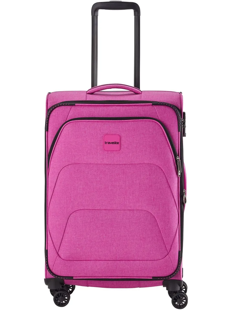 Valise à 4 Roues Moyenne Taille Rose de 60L - Travelite ADRIA Taille M