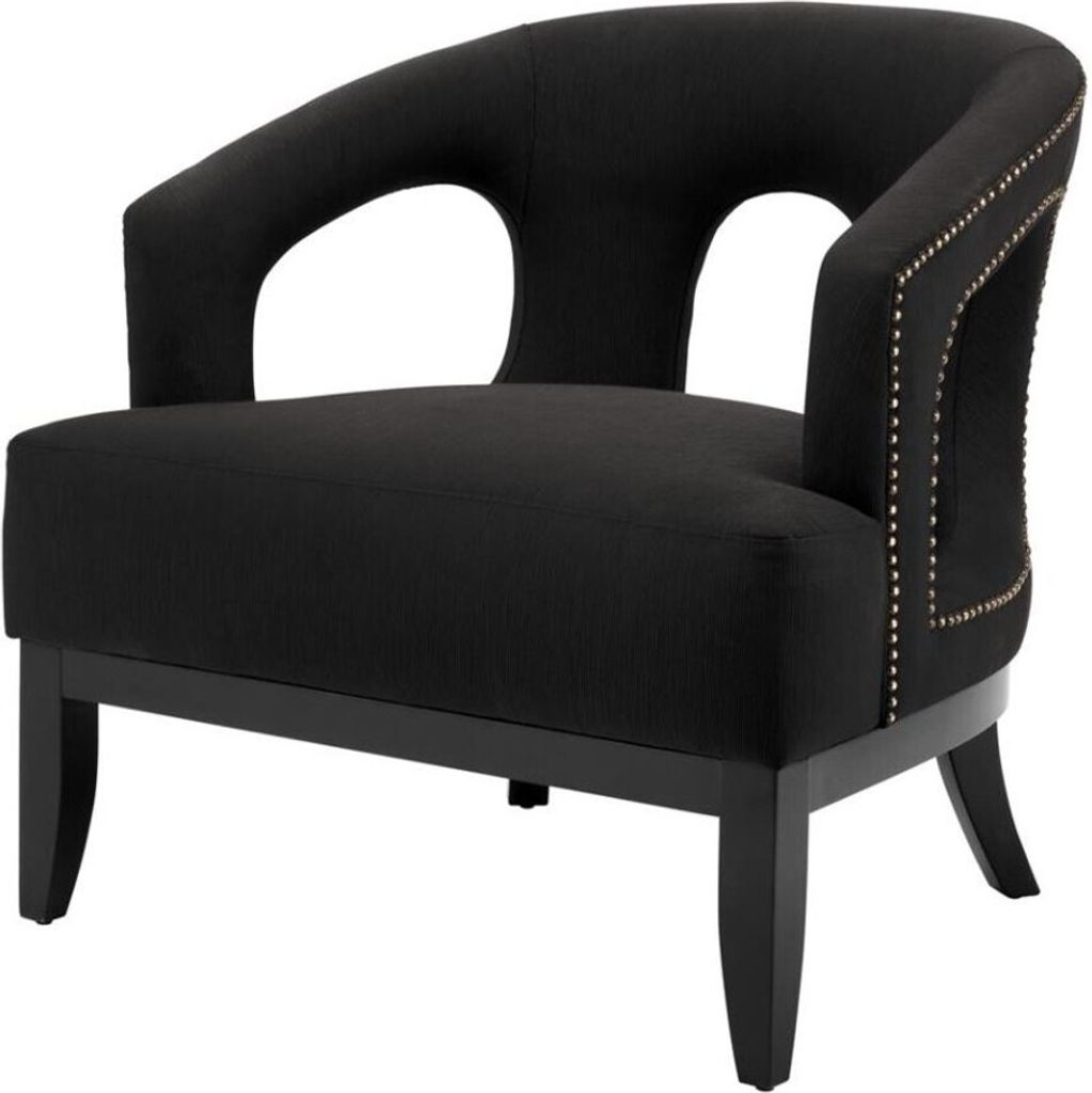 Casa Padrino Luxus Sessel Schwarz - Limited Edition