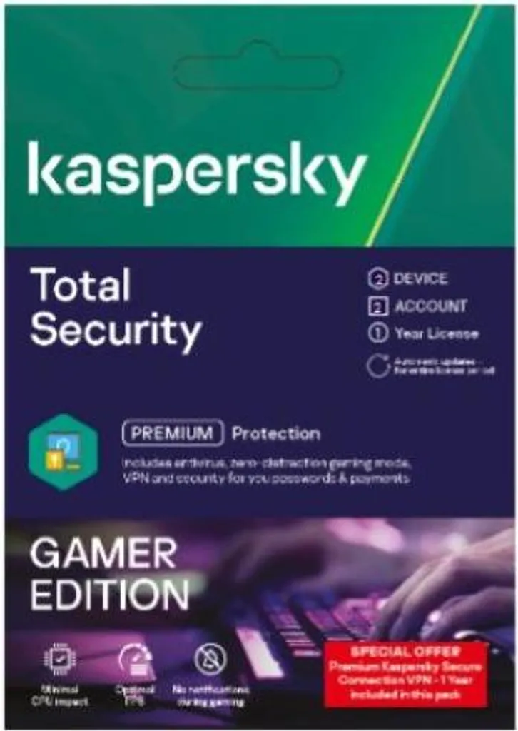 Logiciel Antivirus Kaspersky Total Security 2019 | Suite de Sécurité 2 Postes