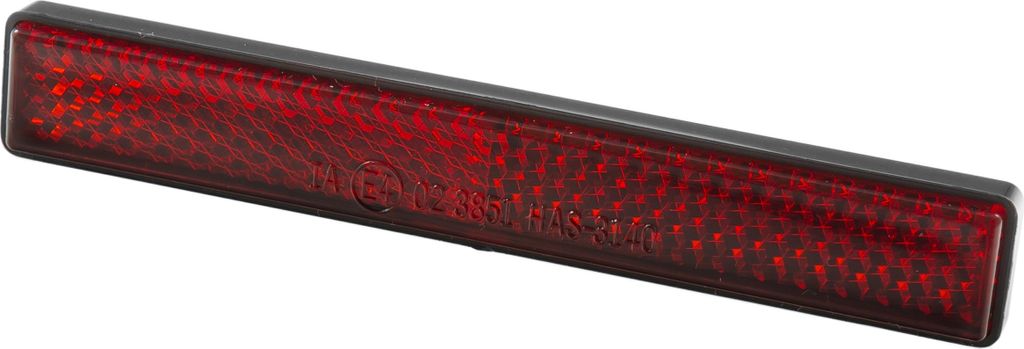 Rückstrahler 100 x 13 inklusive T-Stück Halter Typ 4 passend zu unseren Kennzeichenhaltern