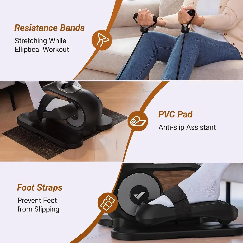 Pédalier Elliptique de Bureau avec Écran LCD et Télécommande sans Fil - 6