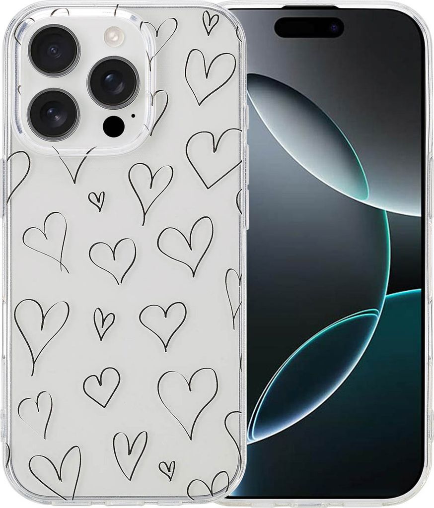imoshion Design Hülle iPhone 16 Pro - Hearts