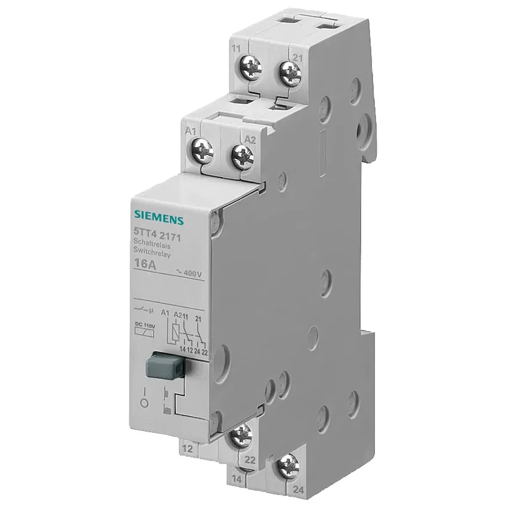 Relais de commutation 5TT4217-2 Siemens 2WS 16A 230/400V et montage 24V