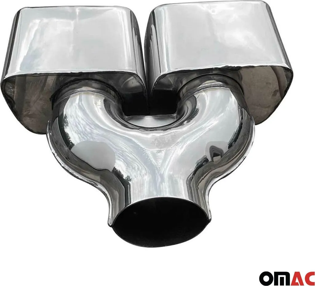 Double embout d'échappement chromé universel pour voiture - 5