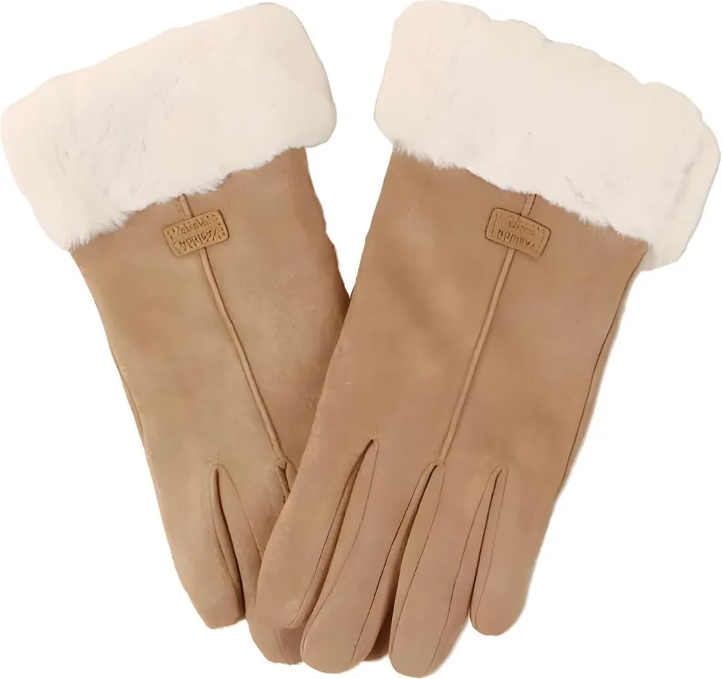 Guanti Invernali Beige Donna DI-38938 - Il Must-Have Chic della Stagione