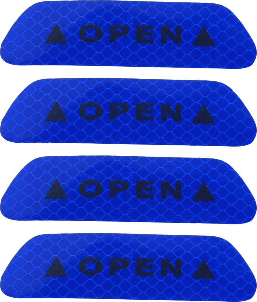 Reflektierender Stoßstangenaufkleber Diamant Blau Rechteck Trapezoid Reflektierender Autoaufkleber Personalisierte Dekoration Fahrzeugkörper oder...