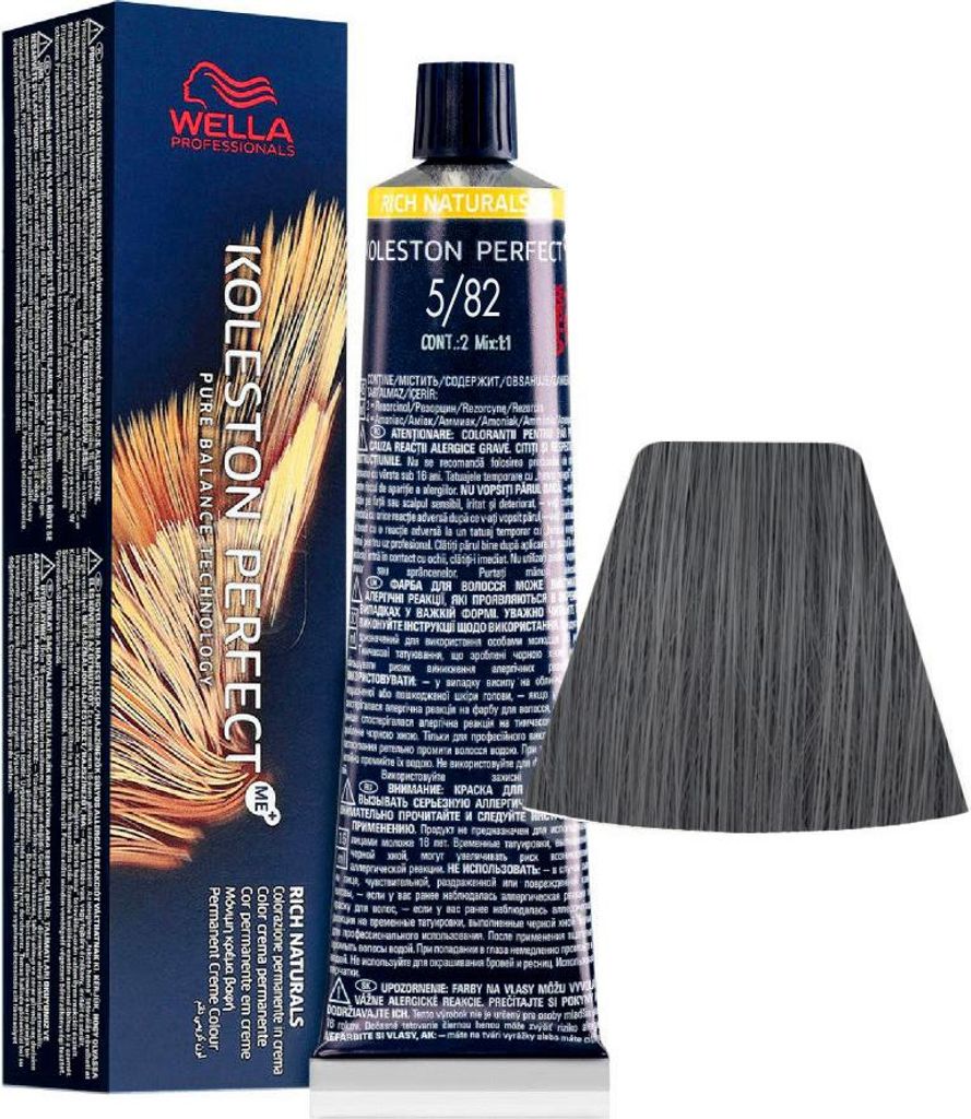 Wella Koleston Perfect ME+, Grau, 5/82, Rich Naturals, Produktbild 