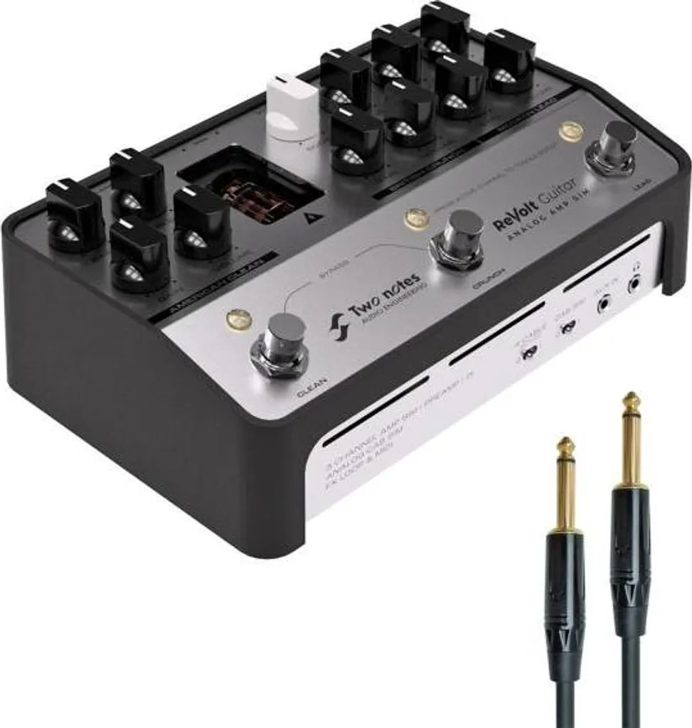 Préampli Guitare Analogique Two Notes ReVolt avec Lampe et Câble Jack