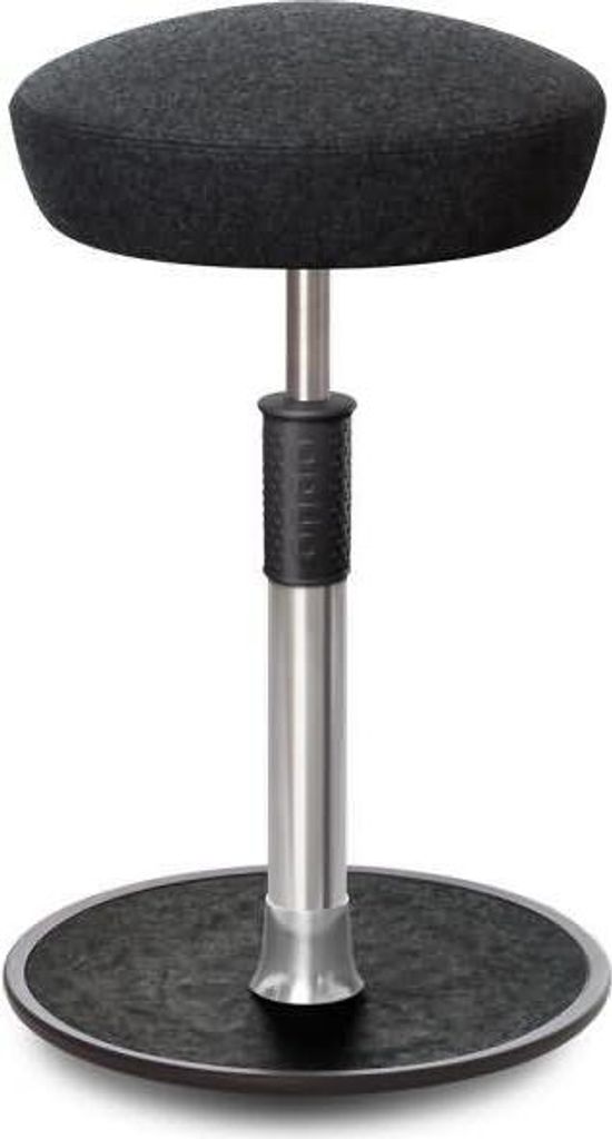 Sitz- Stehhocker Free Tall Hutsitz kvadrat Divina Mel. Anthrazit chr. /schw..