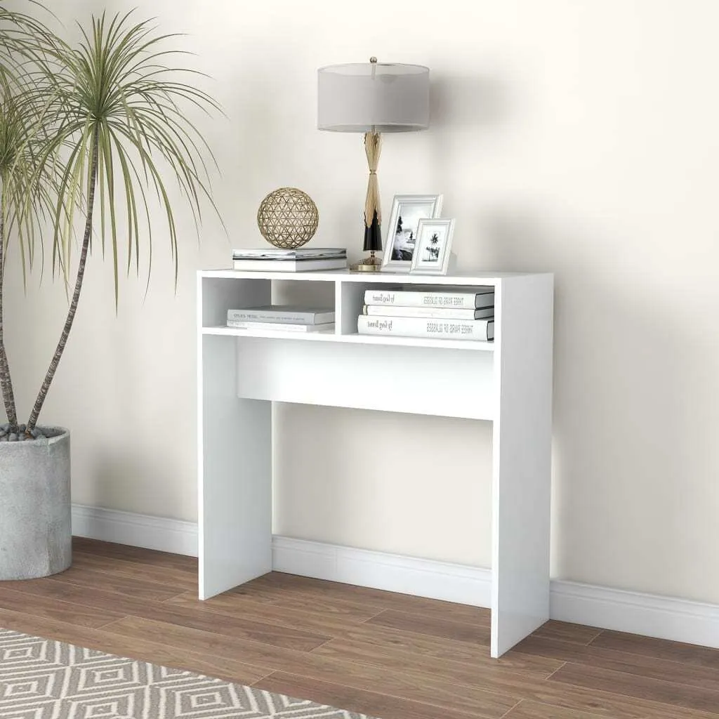 vidaXL Tavolino bianco 78x30x80 cm in legno - Tavolino - Tavolini - Tavoli laterali - Tavoli laterali