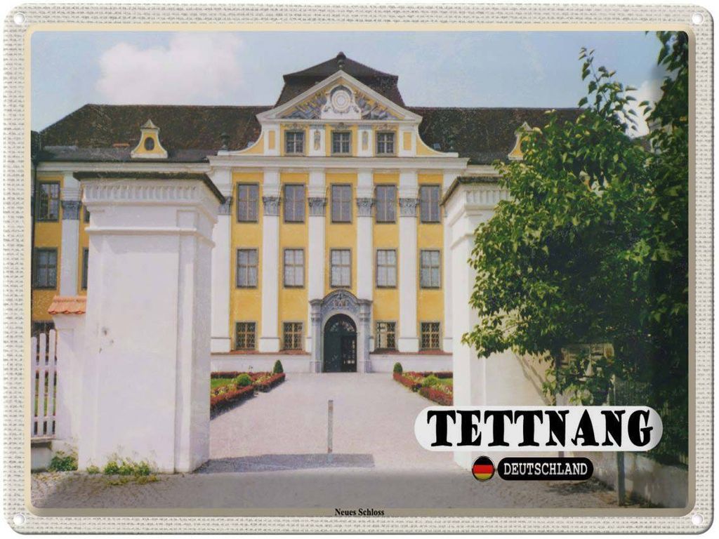 vianmo Blechschild 30x40 cm Tettnang Neues Schloss Bildmotiv Reisemotiv Abenteuer Reisen