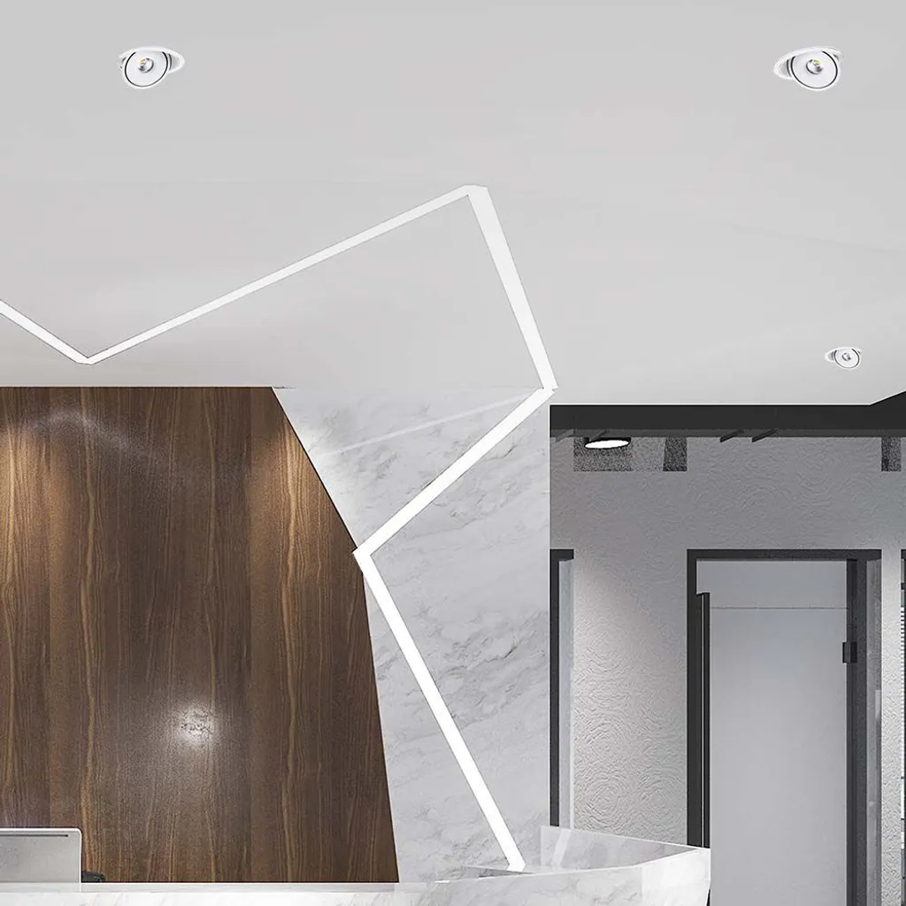 Downlight orientable LED 20W 1408 Lm IP20 réglable blanc 3 teintes