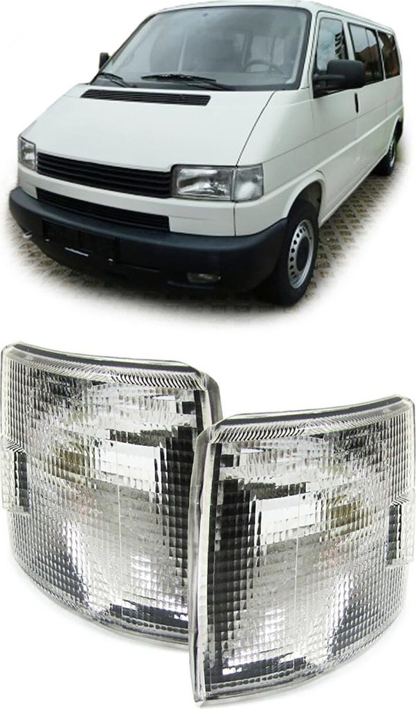 Blinker Weiß Paar Links Rechts für VW T4 Bus + Transporter Produktbild 