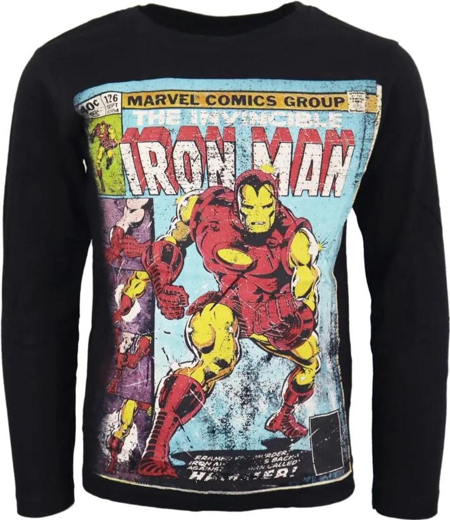 Marvel Avengers Kinder Langarm T-Shirt – Schwarz / 158 Produktbild 