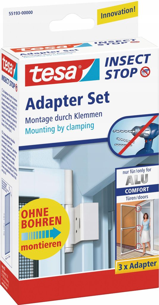 Tesa - adaptateur pour cadre en aluminium blanc, 901416 Image du produit 