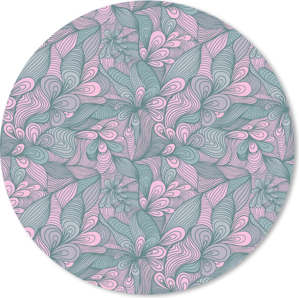 MuchoWow Mauspad Mousepad Muster - Blumen - Design 40x40 cm - Mousepads - Maus Mat - Pad - Mausunterlage - Schreibtisch Accessoires