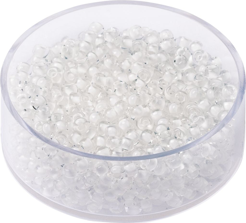 KNORR PRANDELL Böhmische Rocailles Ø 25 mm Glas kristall-weiss