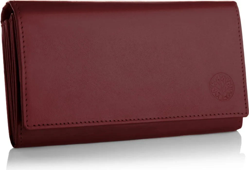Porte-monnaie compact Bourgogne pour femme idéal pour petits sacs BASIC