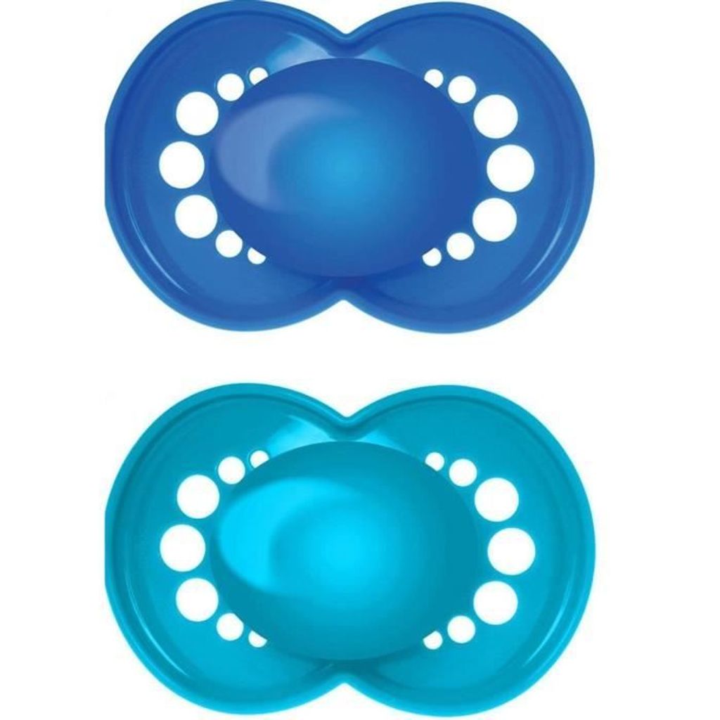 MAM Classic Decor Schnuller - ab 6 Monaten - Silikon - Set mit 2 Schnullern in Sterilisationsbox - zufällige Farbe