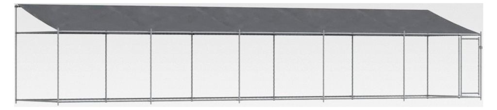 Hundezwinger für draußen - Verzinkter Stahl, 10x2x2m, Spiel- und Trainingsbereich für Hunde