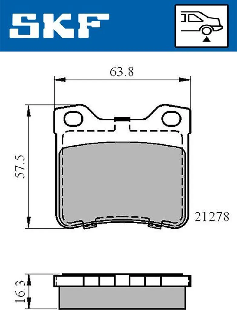 Changement Plaquettes de Frein SKF VKBP 90540 pour Entretien Peugeot 607 406