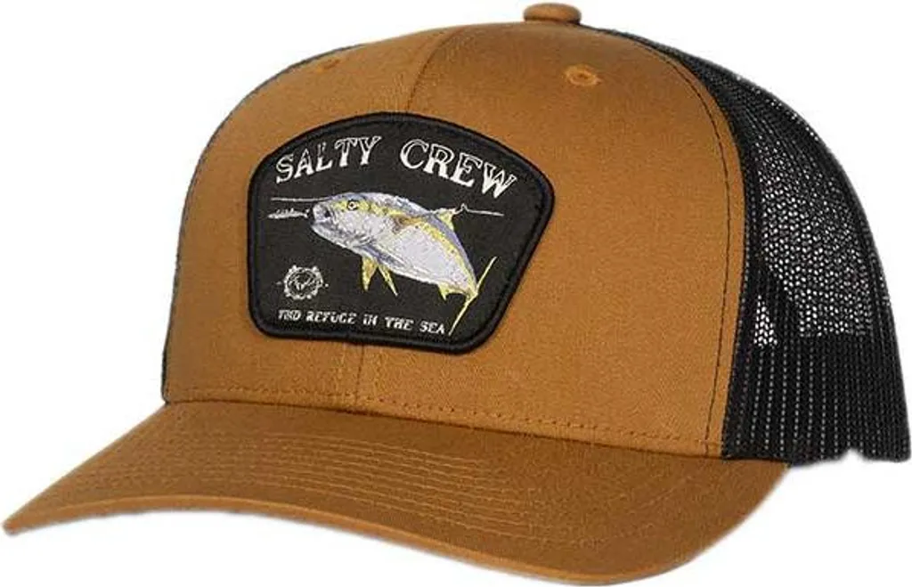 Casquette Salty Crew Surface Marron - Mesh Respirant et Visière Courbée