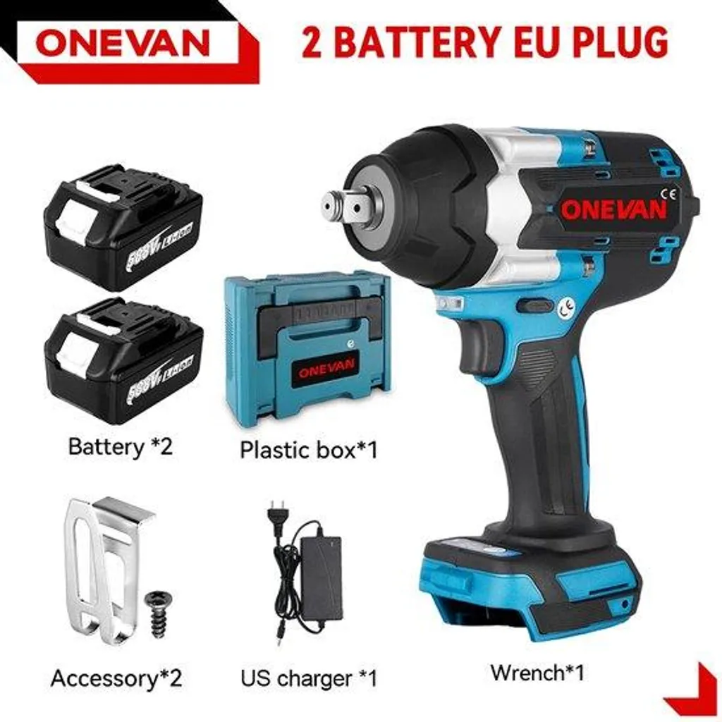 Visseuse à chocs 1800 Nm 1500W - Dévisser Boulons Grippés Kit Complet